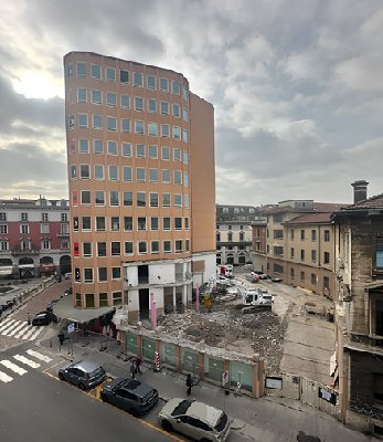 Immagine dell'edificio del Bidoncino a Brera a Milano