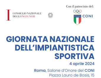 locandina locandina dell'evento della giornata nazionale dell'impiantistica sportiva