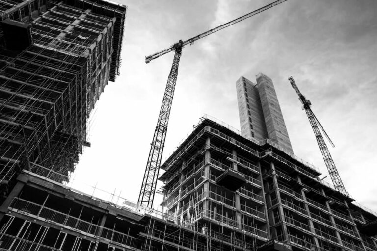 construction site of a real estate project